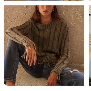 Bohme Mari distressed sweater- Size S